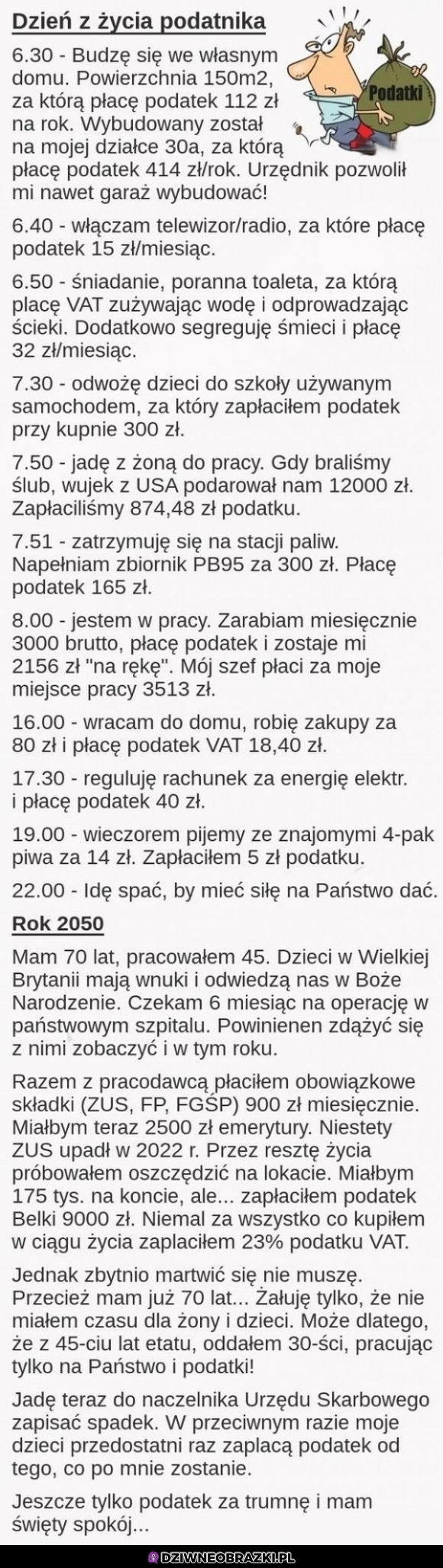 Dzień z życia podatnika - dramat!