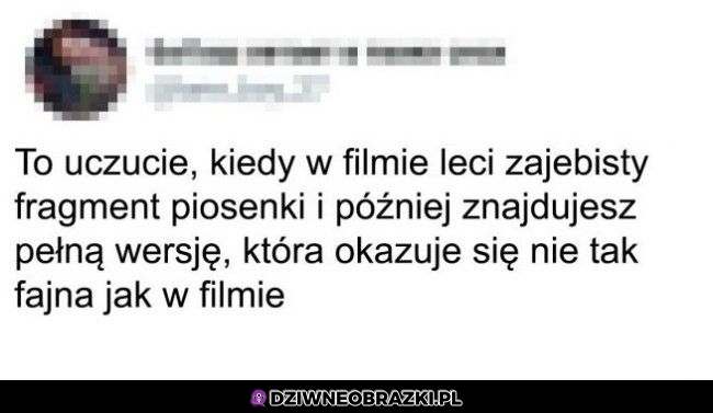 To rozczarowanie