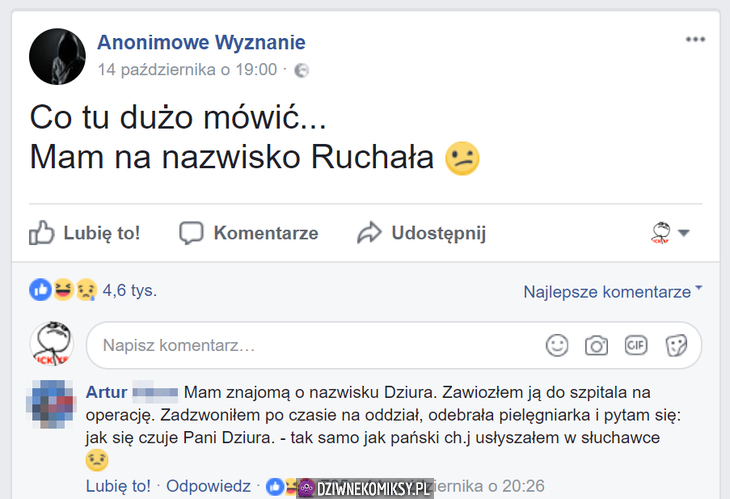 Myślisz, że masz dziwne nazwisko? Mylisz się...