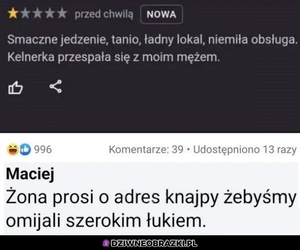 Zna ktoś adres?