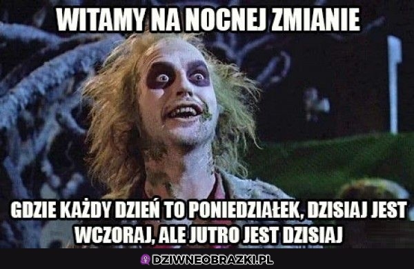 Praca na nocki taka jest