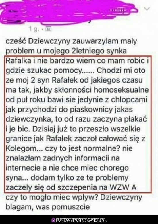 Nic bardziej pojebanego dzisiaj nie przeczytasz