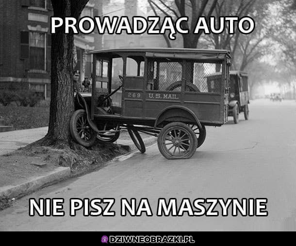 Przez te maszyny ludzie nie uważają na drodze