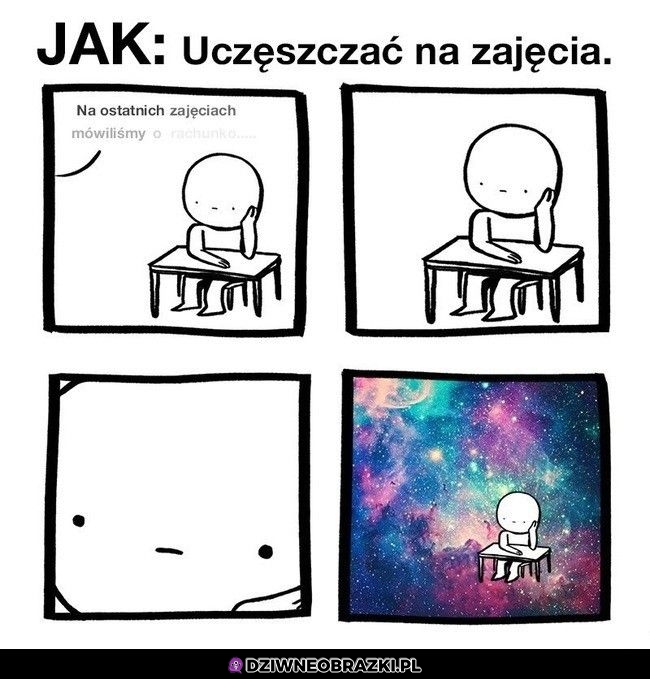 Tak chodzę na zajęcia