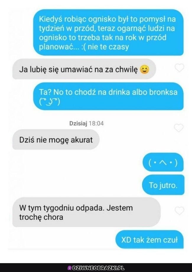 Kiedy ona twierdzi że jest taka spontaniczna