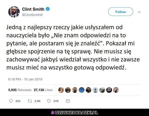 Ważna lekcja