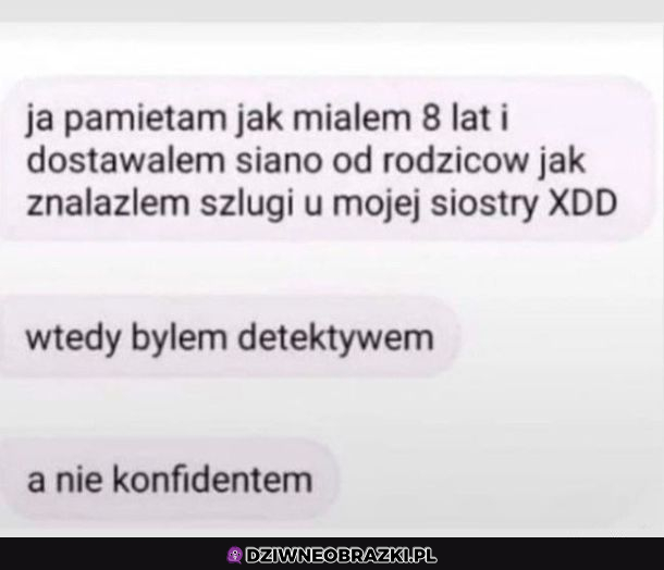 Kiedyś byłem detektywem