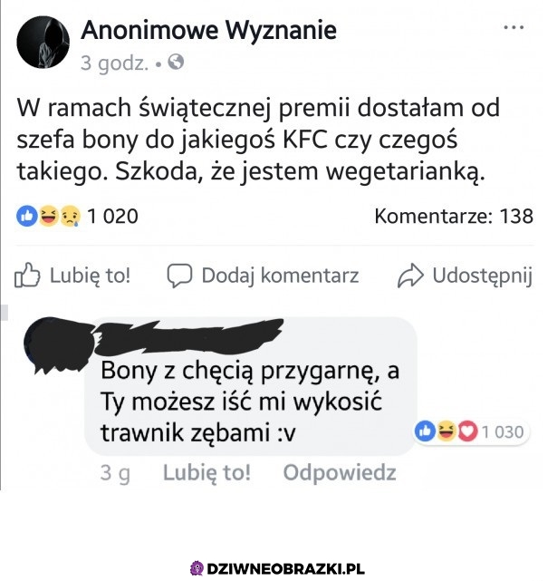 Bony dla wegetarianki