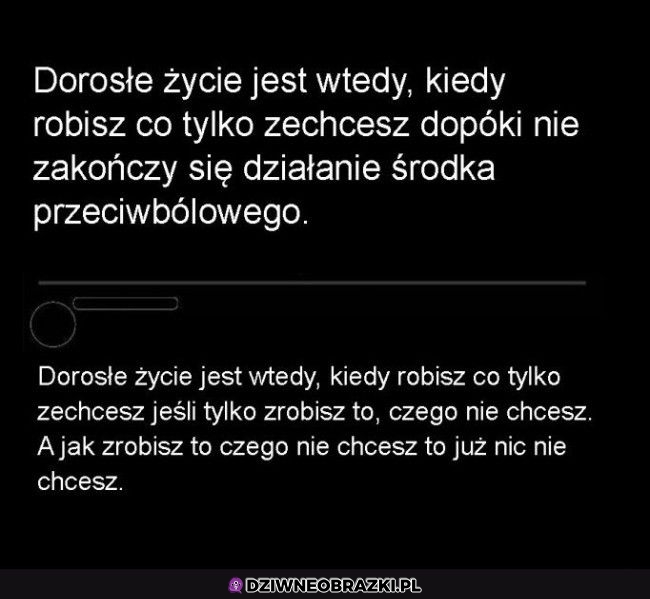 Bycie dorosłym