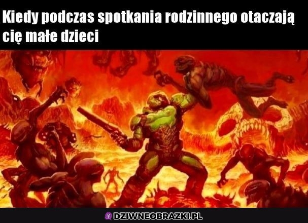 Dzieci na spotkaniu rodzinnym