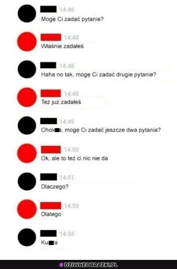 Ale może zapytać