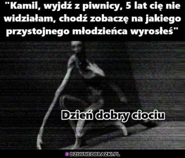 Kiedy wychodzisz z piwnicy do cioci