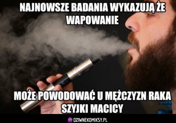 Vapowanie przez mężczyzn