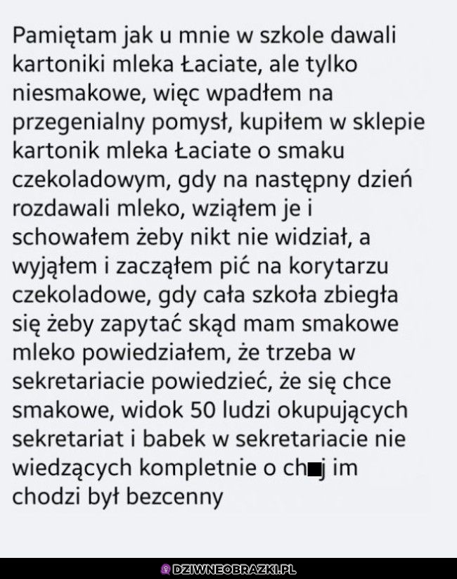 Kiedyś tak się paraliżowało szkołę