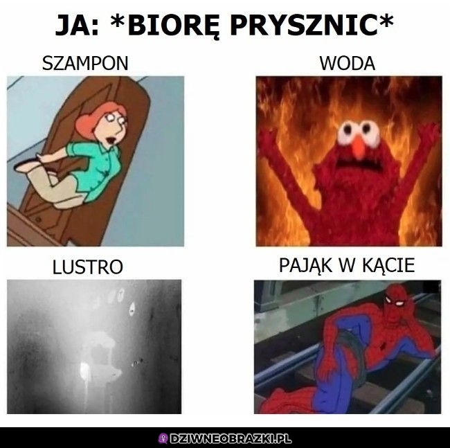 Branie prysznica takie jest