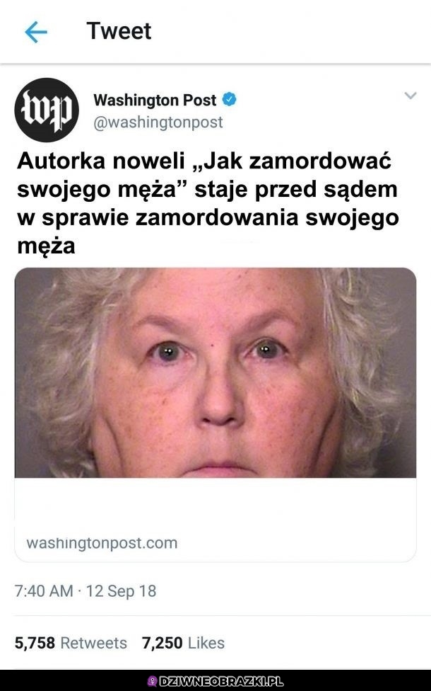 Przynajmniej wiedziała o czym pisze