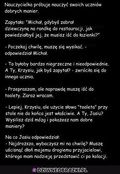 Lekcja dobrych manier
