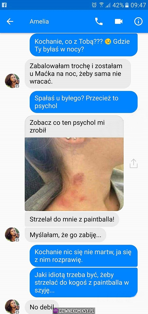 Nocowała u byłego