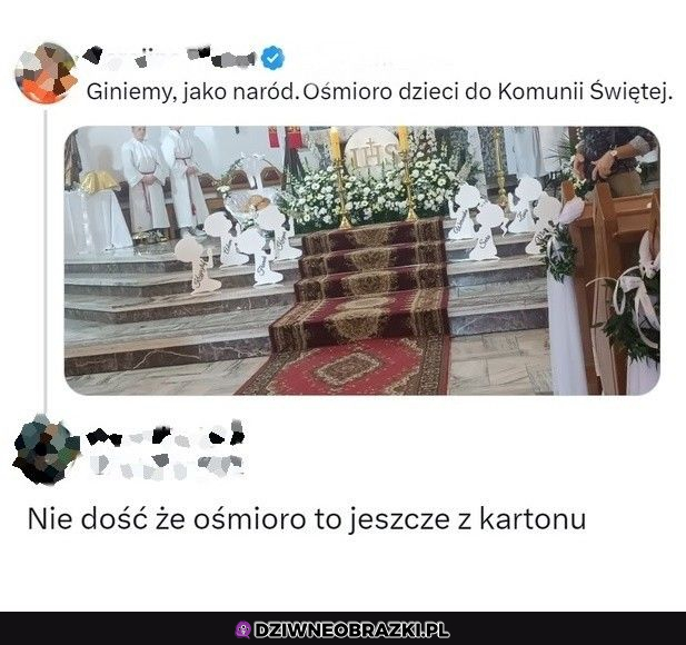 Kościół walczy o każdy kartonik :P