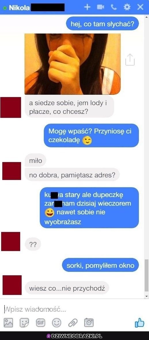 Kiedy liczysz na puknięcię depresantki