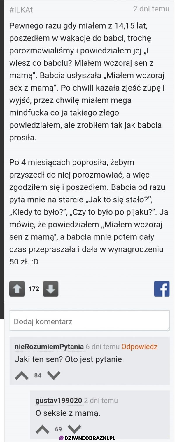 Babcia się przesłyszała