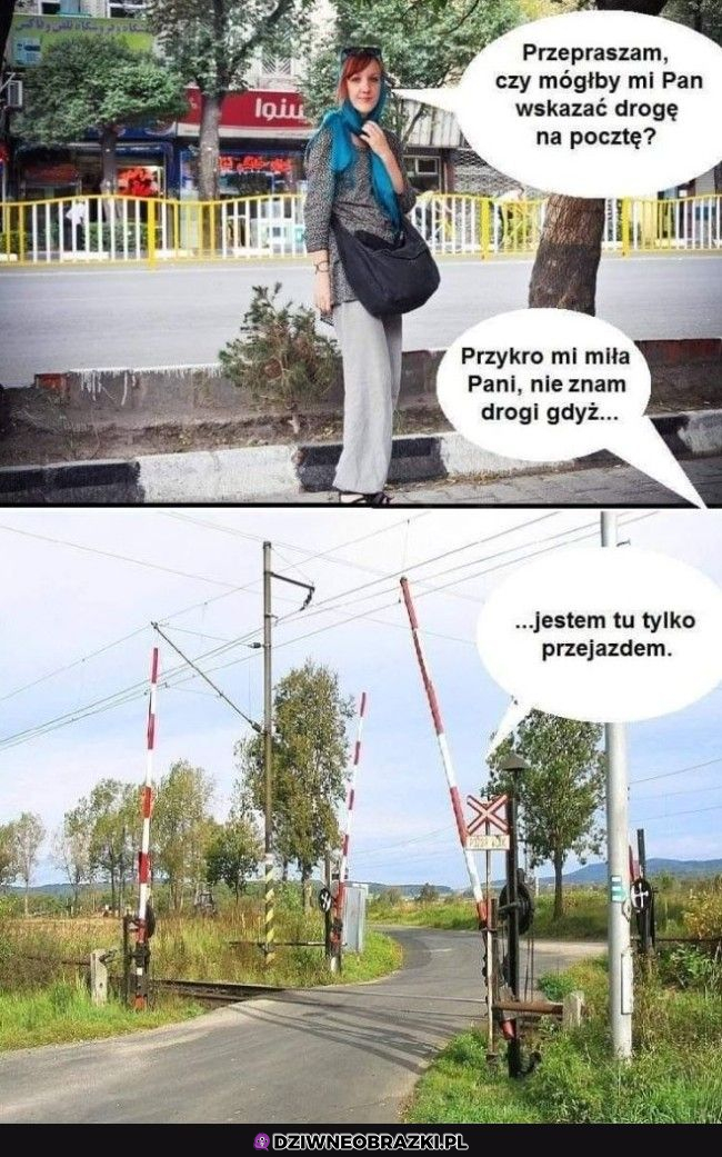 Hehe, jestem przejazdem 