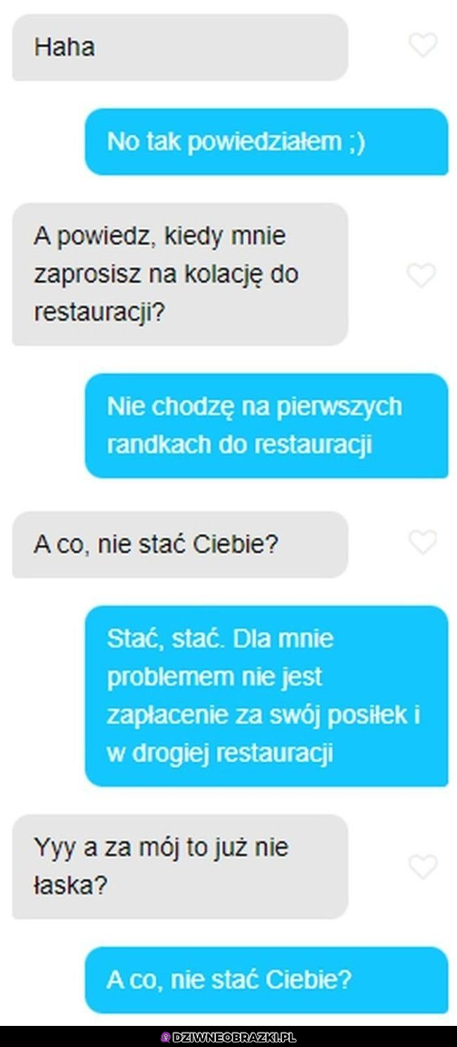 To jak będzie z kolacją?