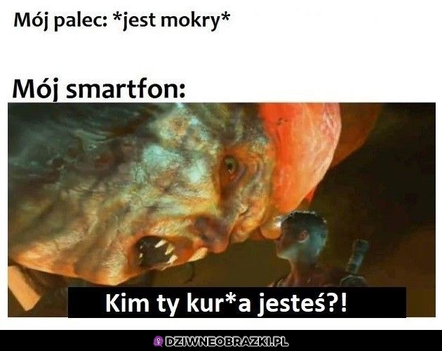 Kiedy masz mokry palec