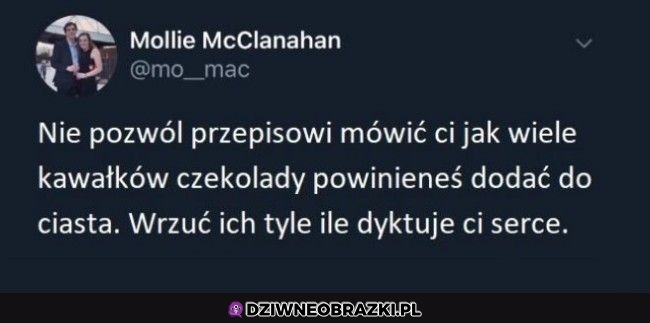 Nie słuchaj się przepisu