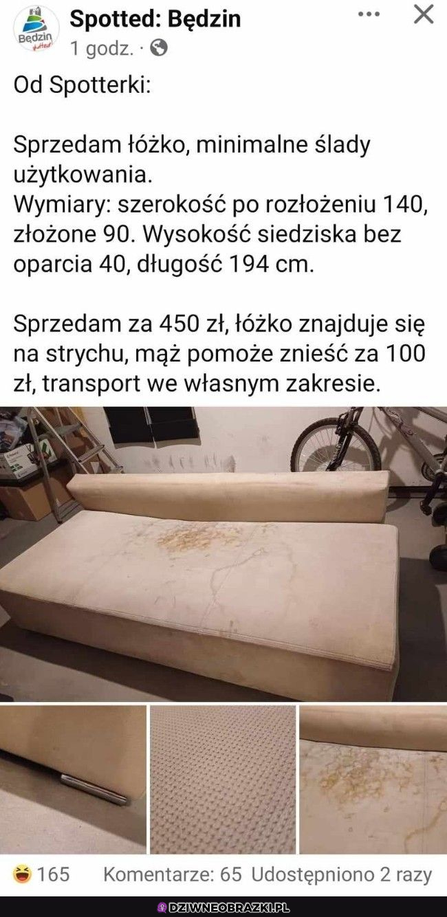 Chce ktoś łóżko?