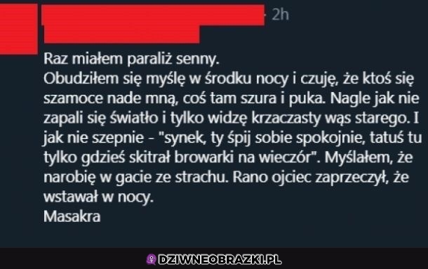 Kiedy masz paraliż senny