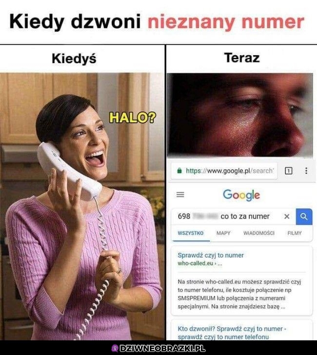 Kiedy dzwoni nieznany numer