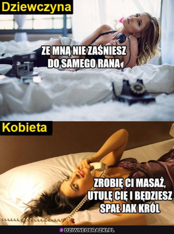 Dziewczyna vs Kobieta