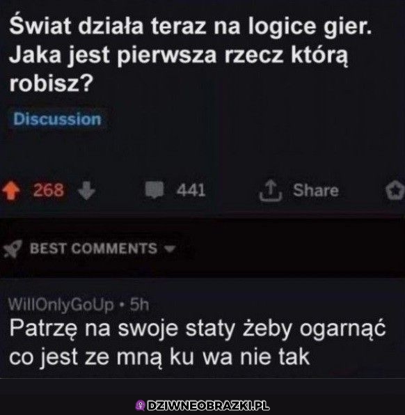 Gdyby świat działał jak gry