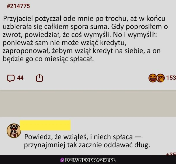 Ale wymyślił