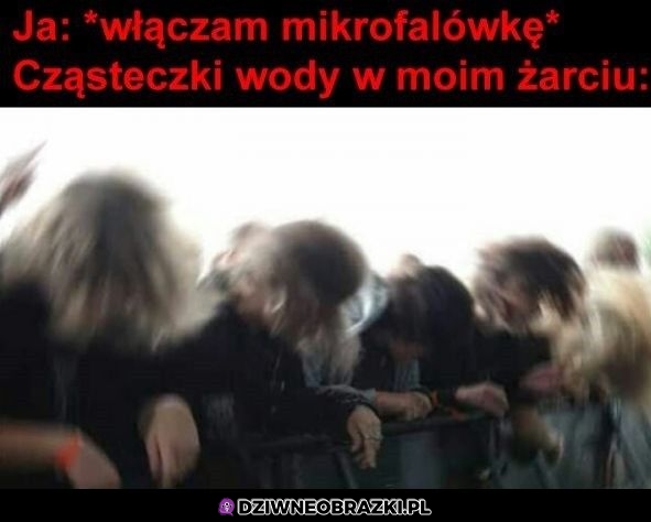 Kiedy włączam mikrofalówkę