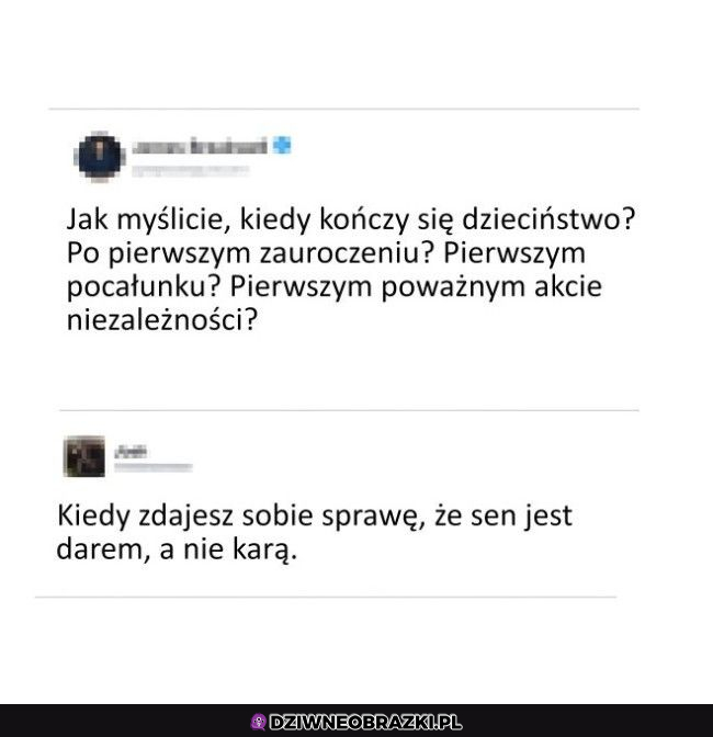 Kiedy kończy się dzieciństwo?