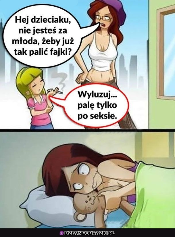 Kiedy widzisz nastolatki z fajkami