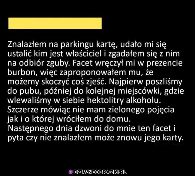 Kiedy znajdziesz zgubioną kartę