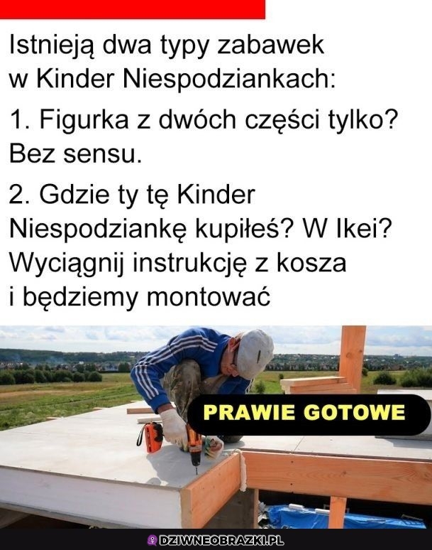 Kinder niespodzianki