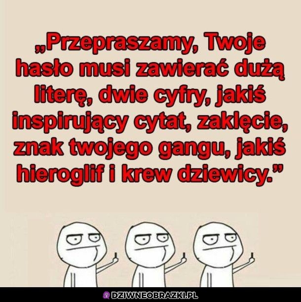 Kiedy zmieniasz hasło