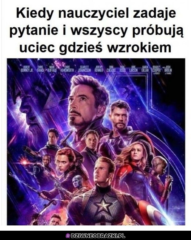 Kiedy nauczyciel zada pytanie