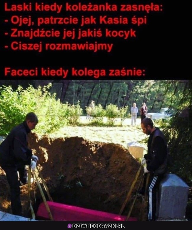 Kiedy ktoś zaśnie