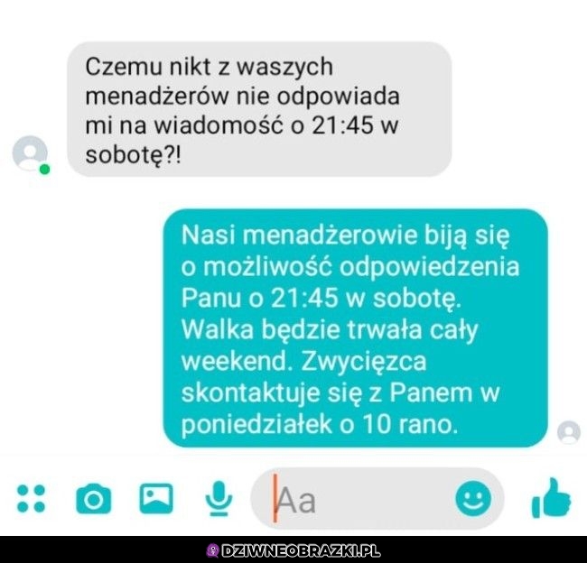 Właśnie tym się zajmują w takiej chwili