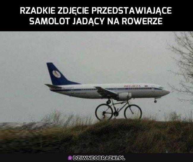 Na rowerze samolotem