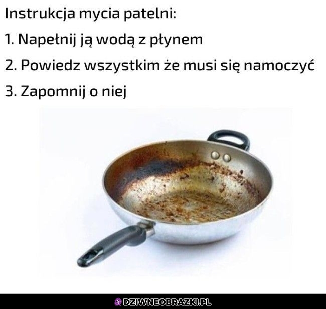 Mycie patelni