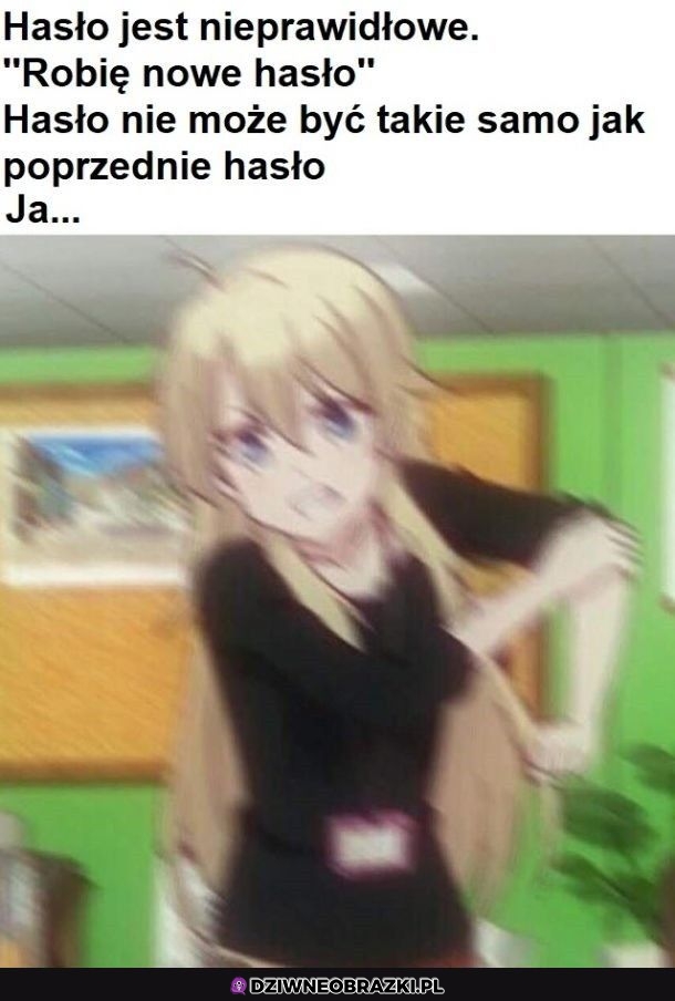 Hasło nieprawidłowe