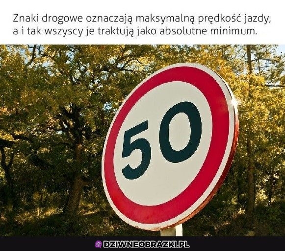 Ograniczenia prędkości takie są