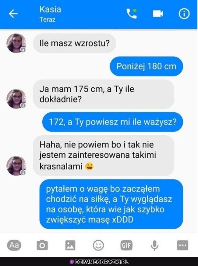 Kiedy jesteś niski, ale riposty masz potężne
