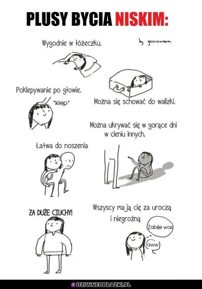 Zalety bycia niskim